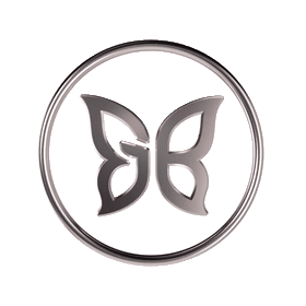 Ícone borboleta GB girando