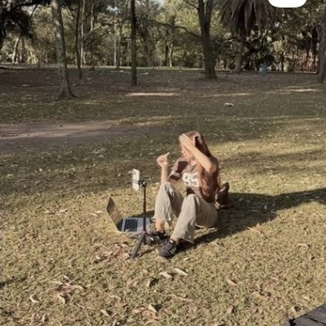 Reel: gravando no parque